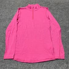 Smartwool Pink Merino Wool Quarter Zip