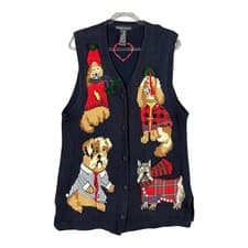 Eagle's Eye Novelty Long Sweater Vest