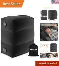 Compact Inflatable Travel Foot Rest Pillow