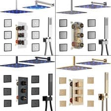 Rainfall LED Shower Head Combo Faucet