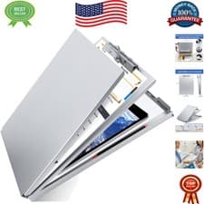 Letter Size Aluminum Clipboard With 100-sheet