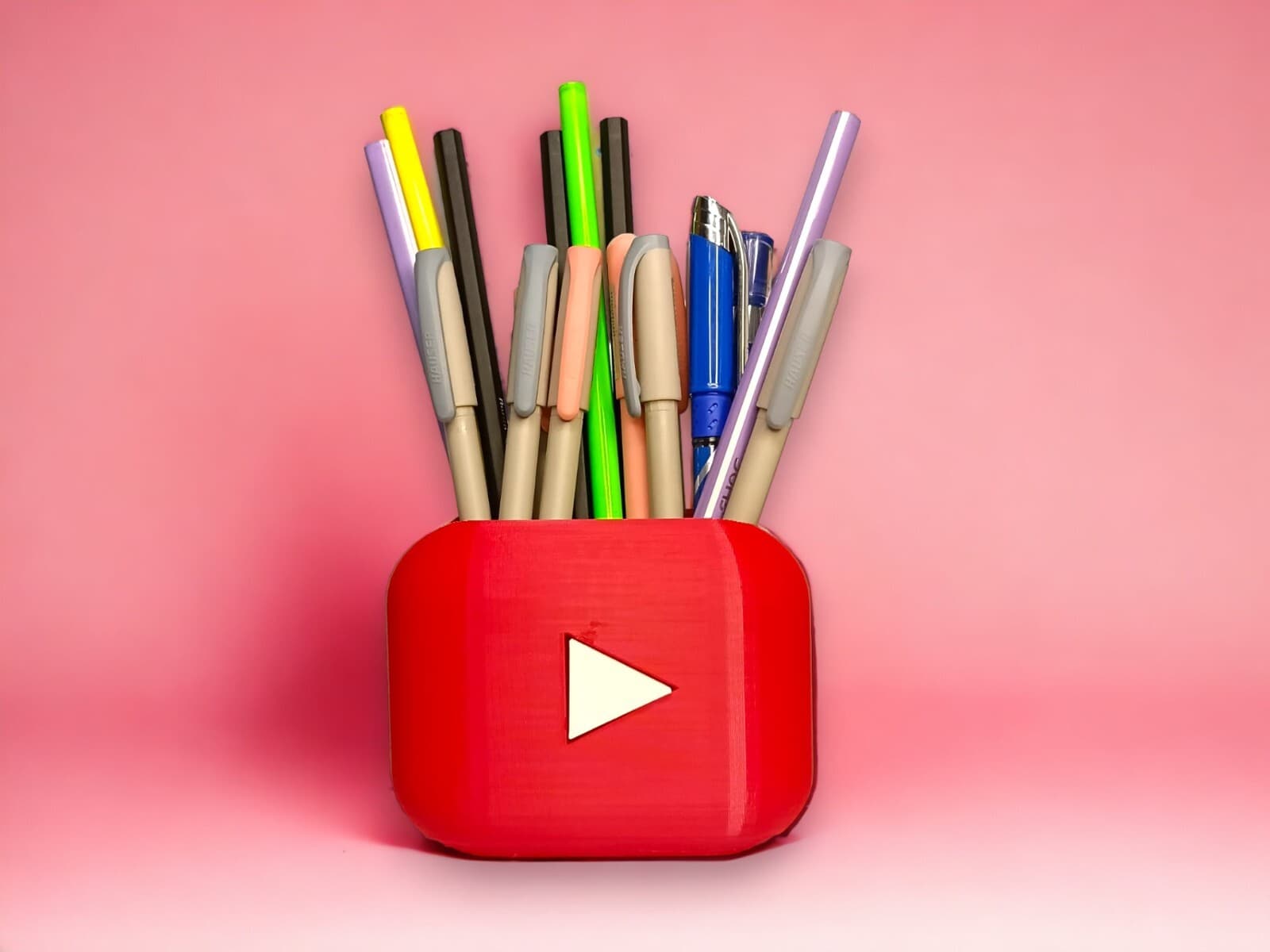 Unique Desk Organizer, YouTuber Gift, Streamer Office Decor, Custom 3D Printed