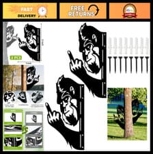 Bigfoot Yard Signs Funny Metal Sasquatch