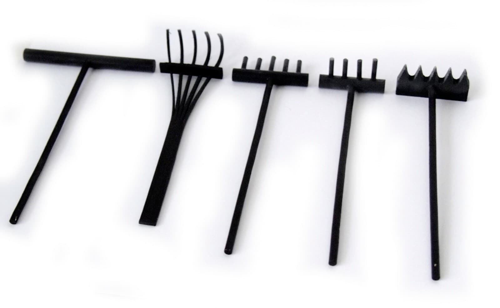 Desktop Mini Zen Garden Tools Art Kit Decor Rake, Pushing Sand Rake 5 pc set 
