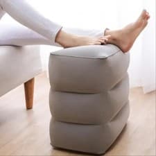 Inflatable Travel Footrest Pillow Adjustable Airplane
