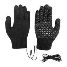 Warm Windproof Heated Gloves Electric Rechargeable