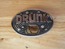 Silvertone Metal Bottle Opener Novelty Belt