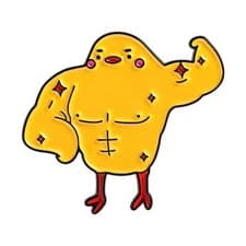 Muscle Enamel Pins Cute Fitness Lapel