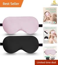 Lightweight Adjustable Silk Eye Masks 100%