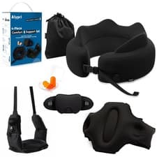 4-in-1 Travel Comfort Set Inflatable Neck