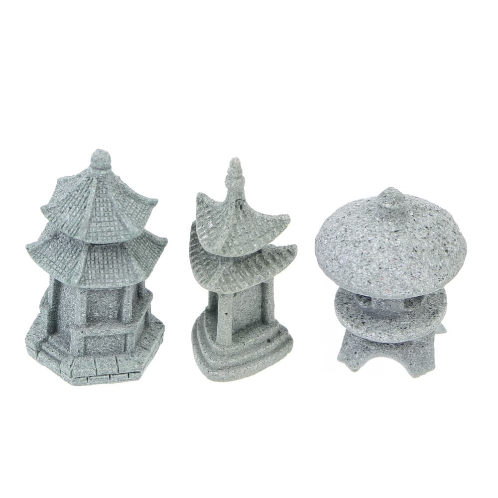 3PCS Stylish Zen Adornments Garden Accessories Tank Desktop Decoration Adornment