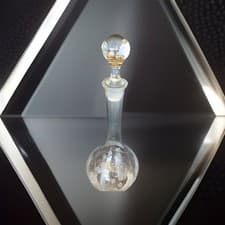 Bohemian Clear Glass Decanter Ball Stopper