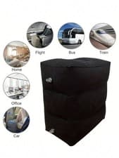Black Inflatable Foot Rest Pillow
