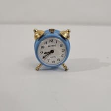 Miniature Mechanical Wind-up Clock Jewel Working