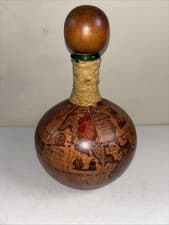Old World Globe Wine Decanter, Leather