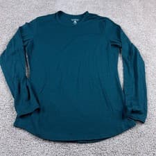 Segments Shirt Womens Medium Blue Merino