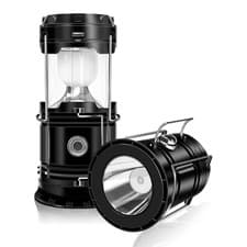 Dibms 2-pack Solar Camping Lantern Collapsible