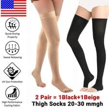 Compression Stockings Women Men Thigh High