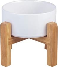 Ceramic Elevated Raised Cat Bowl W/