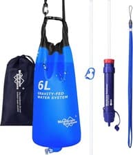 6L Gravity Water Filter Straw,portable Water