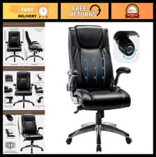 Ergonomic Executive Office Chair Thick Leather,