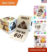 60th Birthday Gag Gift Toilet Paper