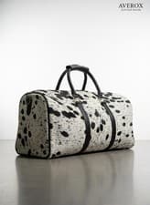Cowhide Leather Duffle Bag Travel Weekender