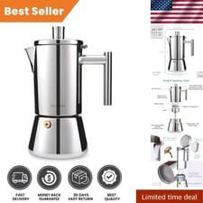 Diego Moka Pot Italian Stainless Steel