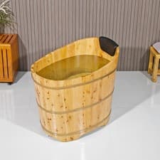 Jrytin 34” Japanese Soaking Tub, Mobile