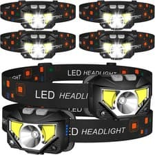 Lhknl Headlamp Flashlight,6-pack Lumen Ultra Bright