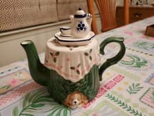 World Bazaar Sleepy Dog Under Tea