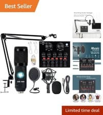 Podcast Equipment Bundle Microphone USB Audio