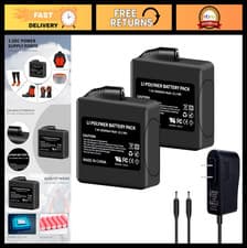 2-pack 3000mah Rechargeable Lithium-ion Battery