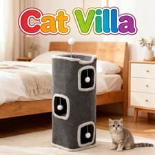 Multi Level Cat Tree Barrel Condo