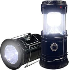 LED Camping Lantern 2-pack Collapsible Solar