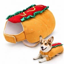 Popetpop Hot Dog Pet Costume, Halloween