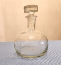 Art Nouveau Glass Decanter With Original