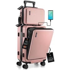 22 Inch Pink Hard-shell Carry-on Luggage
