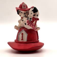 Enesco Dalmatian Dog Firefighter Hat Figurine