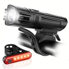 Bright USB Rechargeable Bike Light Set