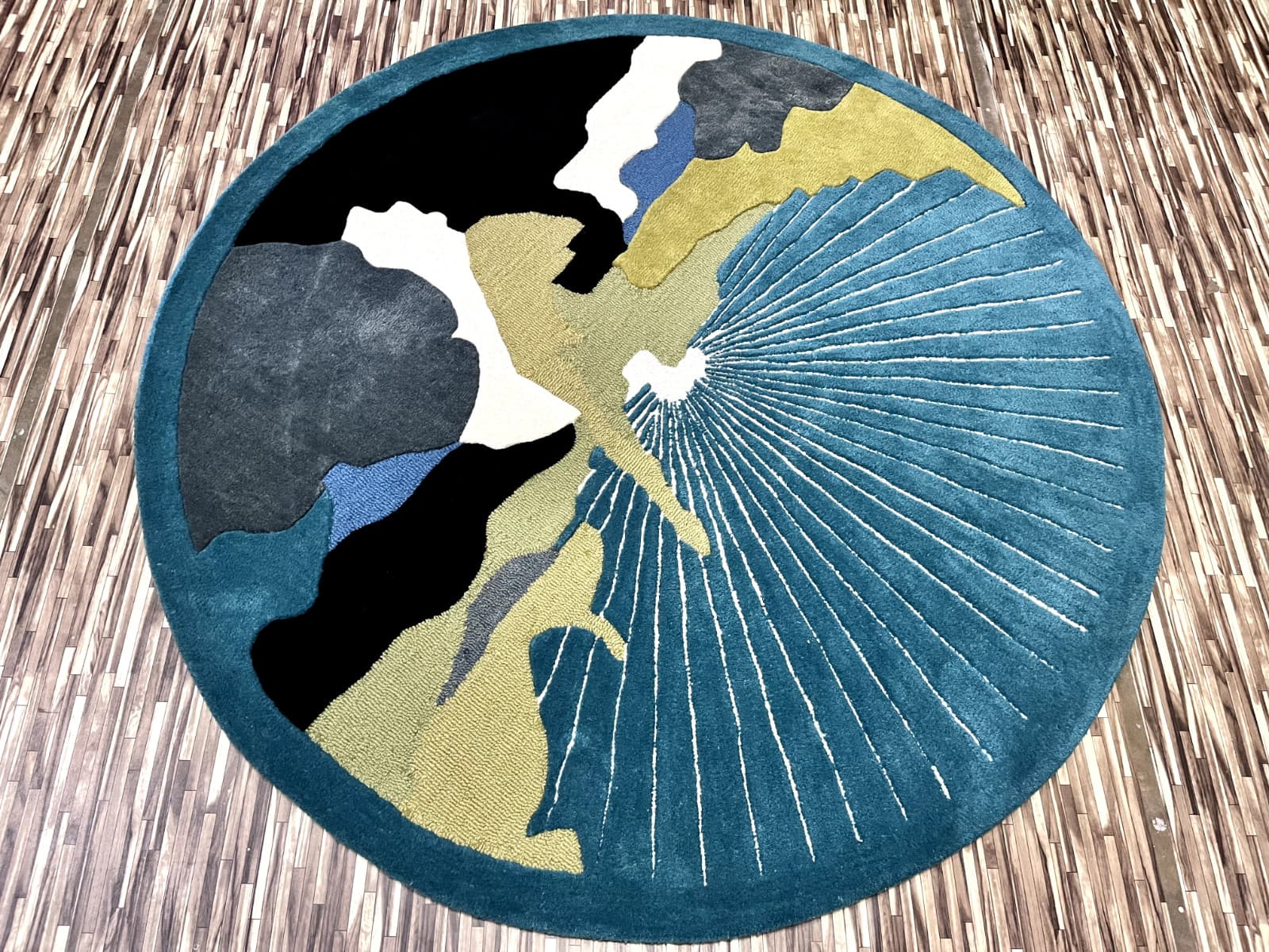 Modern Round Area Rug Hand Tufted Premium Quality Home Decor Carpet Gift 65