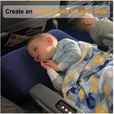 Inflatable Travel Foot Rest Kids Airplane