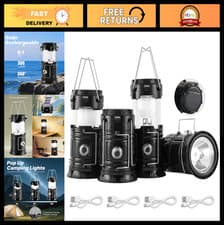 Collapsible Portable Solar Camping Lanterns USB