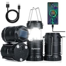 Waterproof Solar Camping Lanterns Collapsible Portable