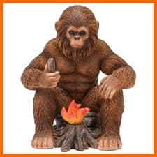 Bigfoot Statue Bigfoot Monster Fire Resin
