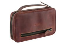 Leather Cigar Travel Case Portable Humidor