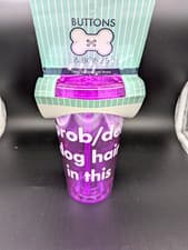 Buttons Bones 16 Oz Purple Plastic