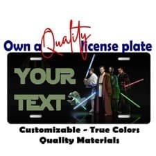 Star Wars Warriors Your Text Plate