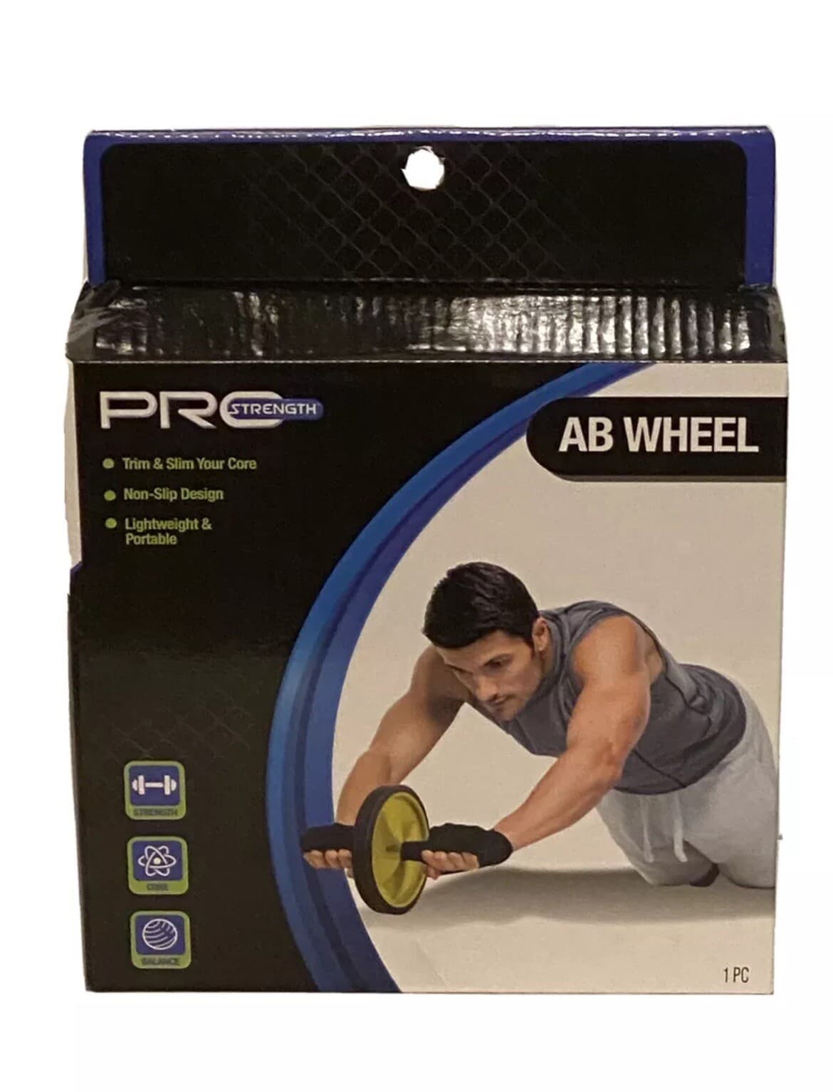 Pro Strength Ab Wheel 1 Pc Non Slip Design Lightweight Portable FREE SHIPPING