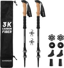 100% Carbon Fiber Trekking Poles 8oz